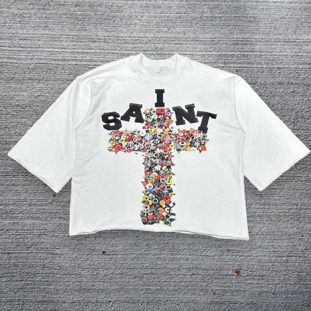 Heavyweight 100% Soft High Quality Dtg Screen Print Long Sleeve T-shirt Combed Oversized Stud Rhinestone Custom Tshirt