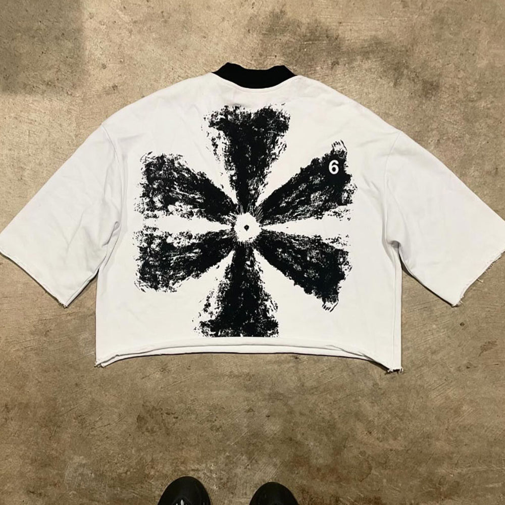 100% Soft Combed Cotton Oversized Custom Boxy Fit Cropped Graphic All Over Dtg Print Men Heavyweight T-shirt Streetwear Tshirt